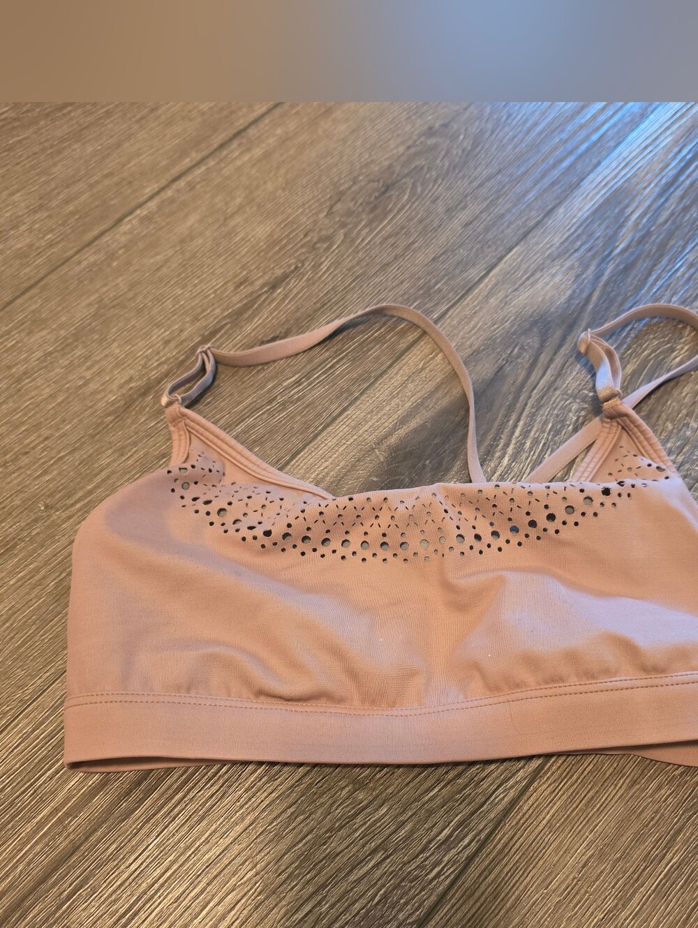 Victoria's Secret Dusty Mauve Laser-Cut Sports Bralette